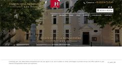 Desktop Screenshot of chateau-menaudiere.com